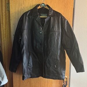 Black Ben Sherman Leather Jacket